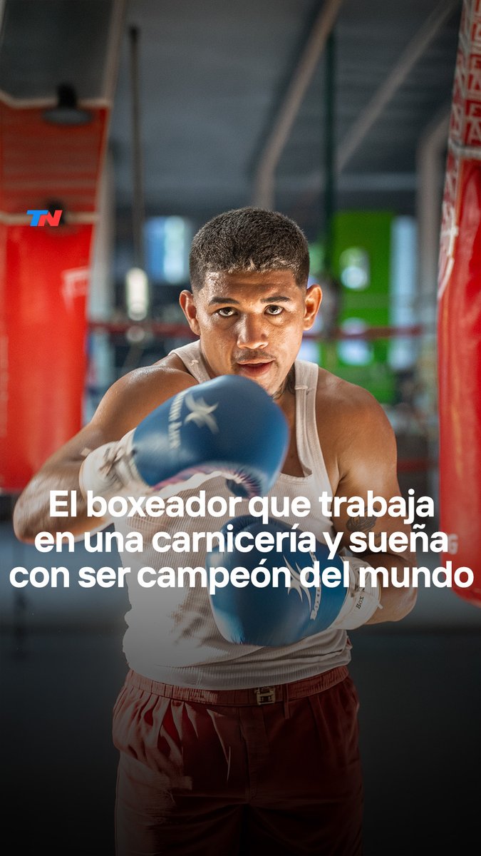 🥊El Rocky argentino: es carnicero y boxeador, entrena golpeando medias reses y sueña con ser campeón mundial