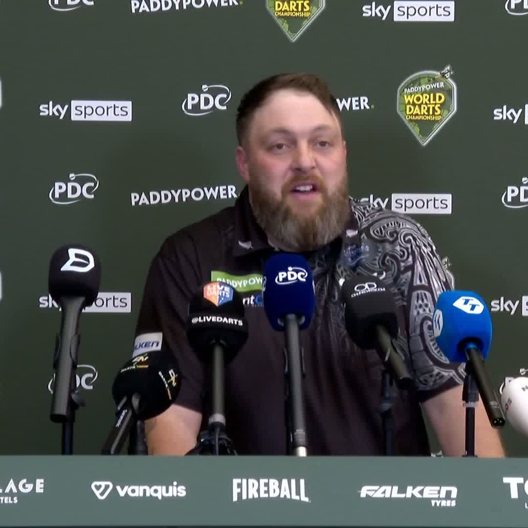 "I'm a bit speechless!" 😅 Jonny Tata reflects on his dream Alexandra Palace debut, after dumping out former European Champion Ritchie Edhouse in straight sets... #WCDarts