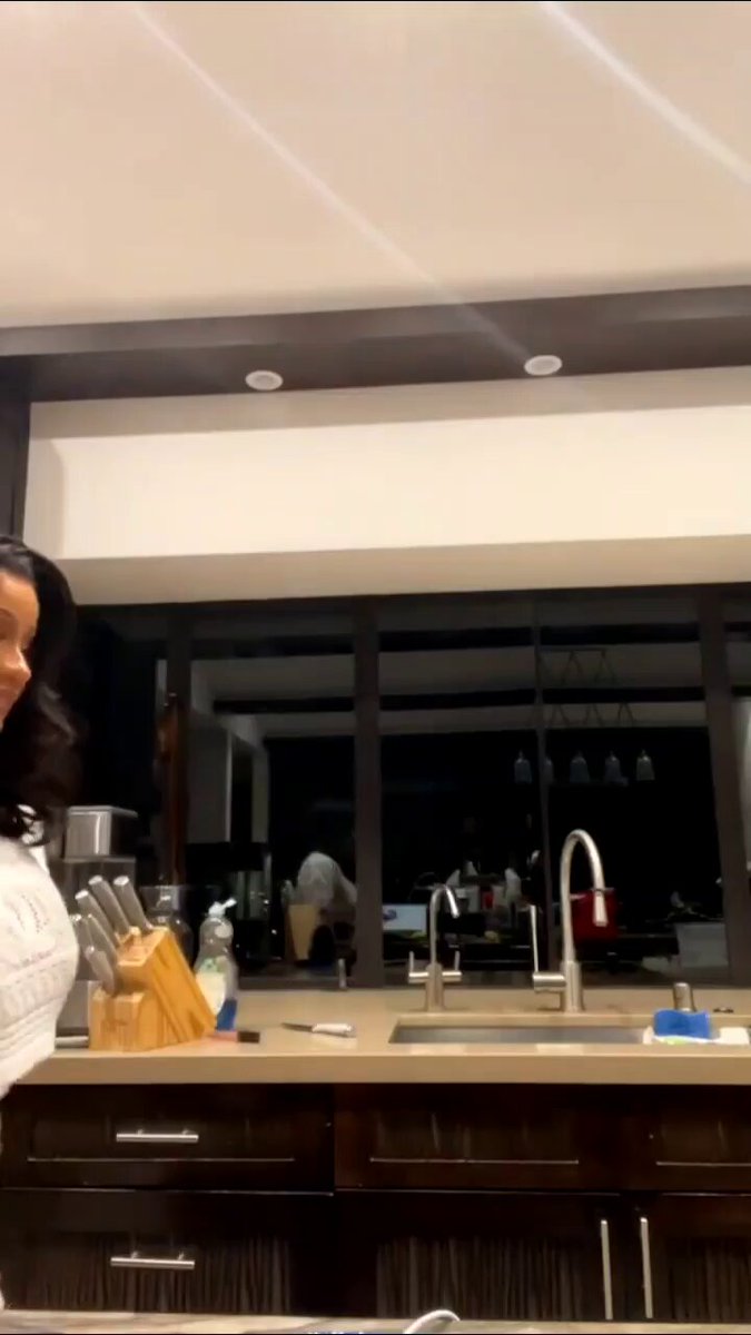 Cardi B - Dancing in the kitchen wearing sweater top and skirt #CardiB Drop a like and follow us Recovery Entertainment #recoverytvent #recovery_tv #explore #fyp #Twerk #Dance #fypシviral