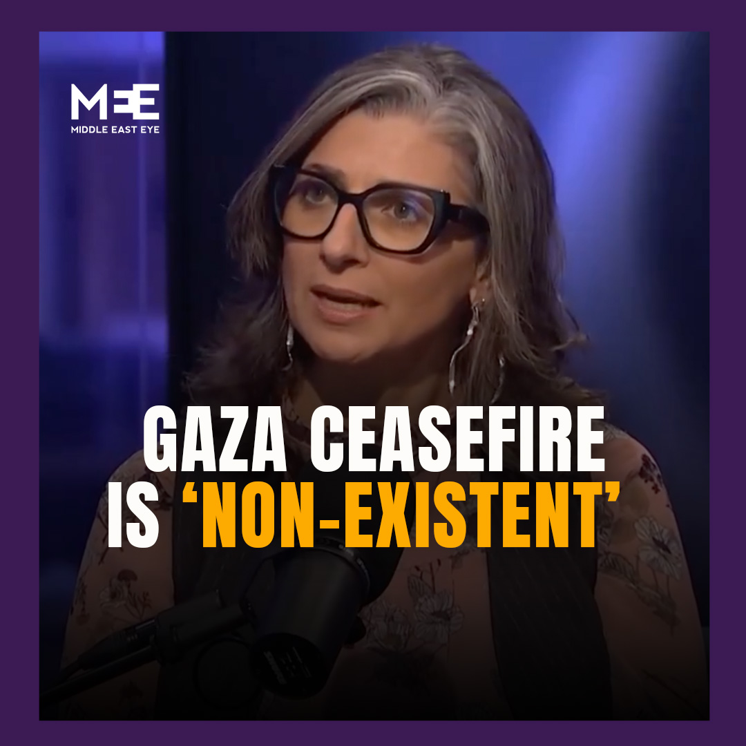 “The ceasefire is not, if you allow me, is not precarious, is non-existent.” UN special rapporteur Francesca Albanese said the Gaza ceasefire is "non-existent", pointing out that Israel has committed more than 700 violations of the truce, killing nearly 400 Palestinians.