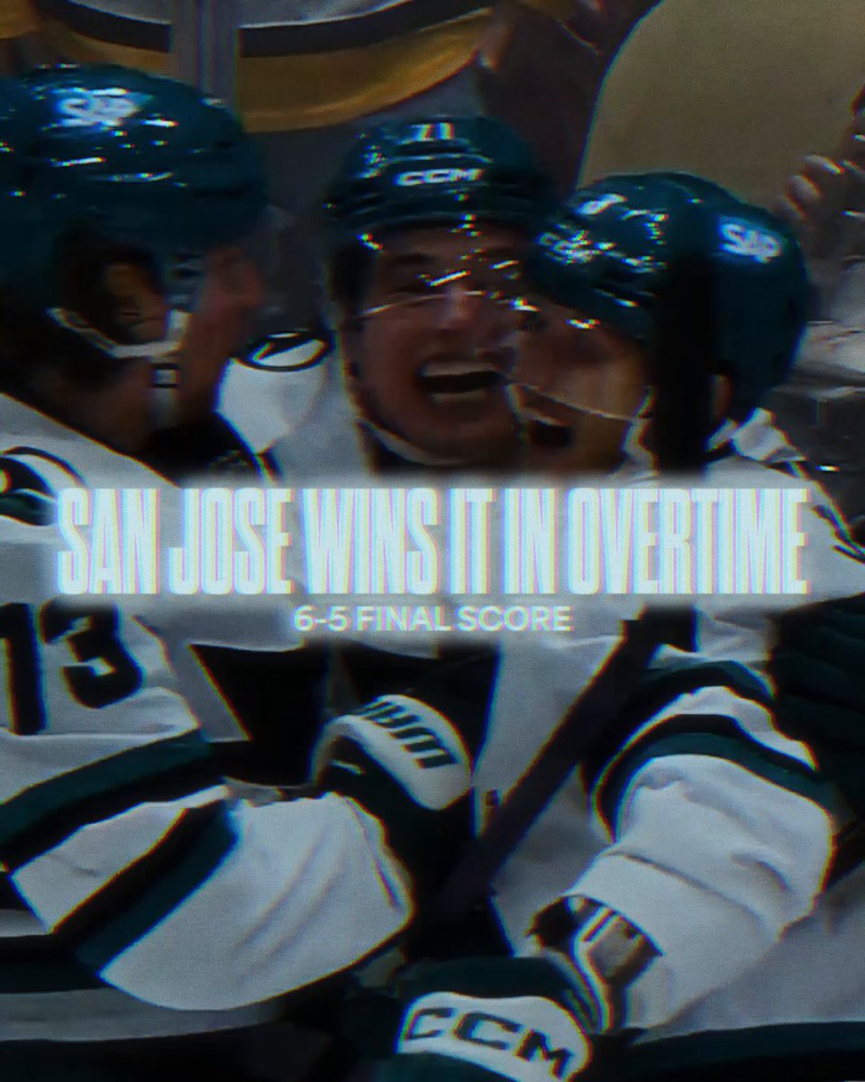 WE CAN'T STOP THINKING ABOUT THIS COMEBACK 🦈 The San Jose Sharks are so much fun.