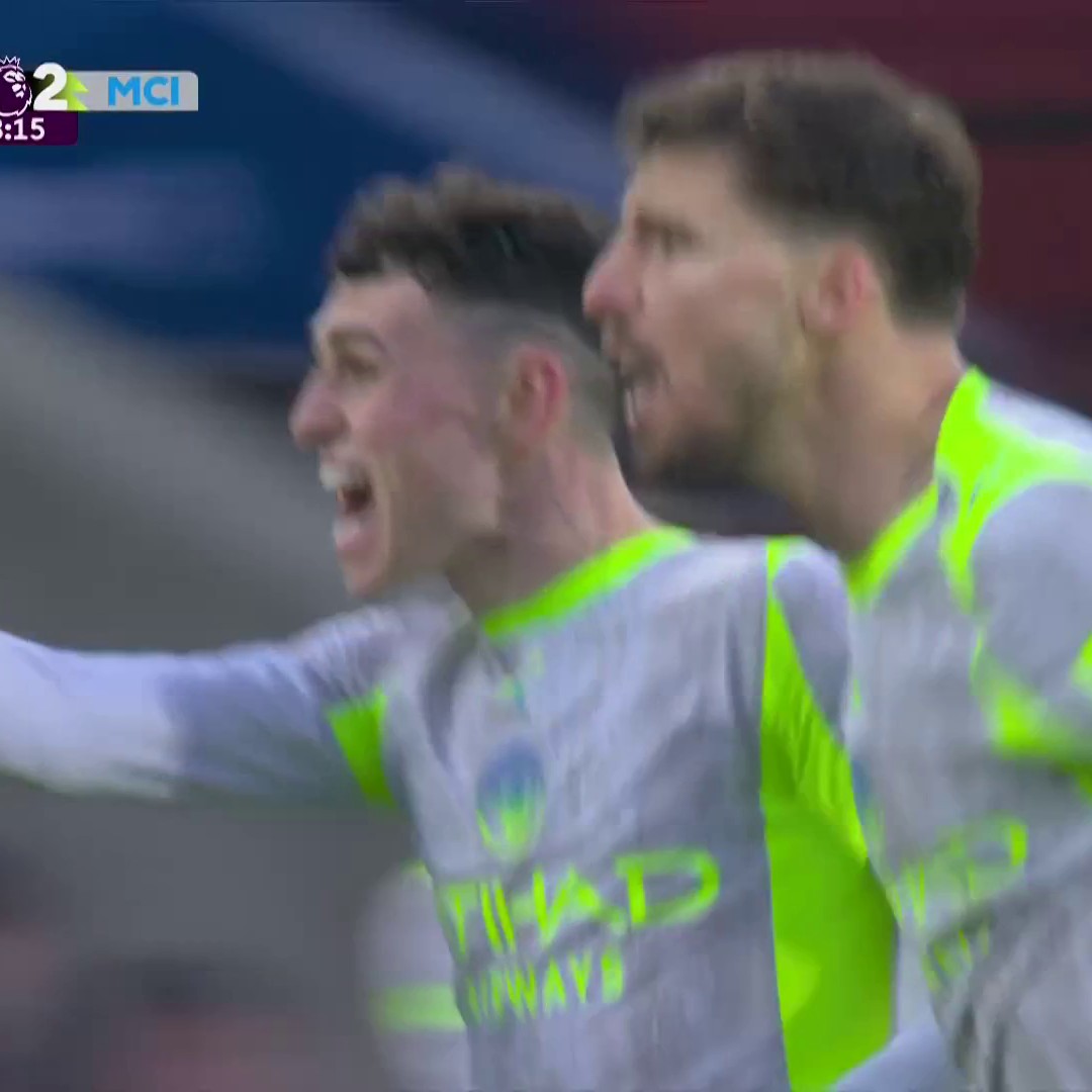 Phil Foden gets his SIXTH goal in FOUR games as Man City take control against Crystal Palace. 😤