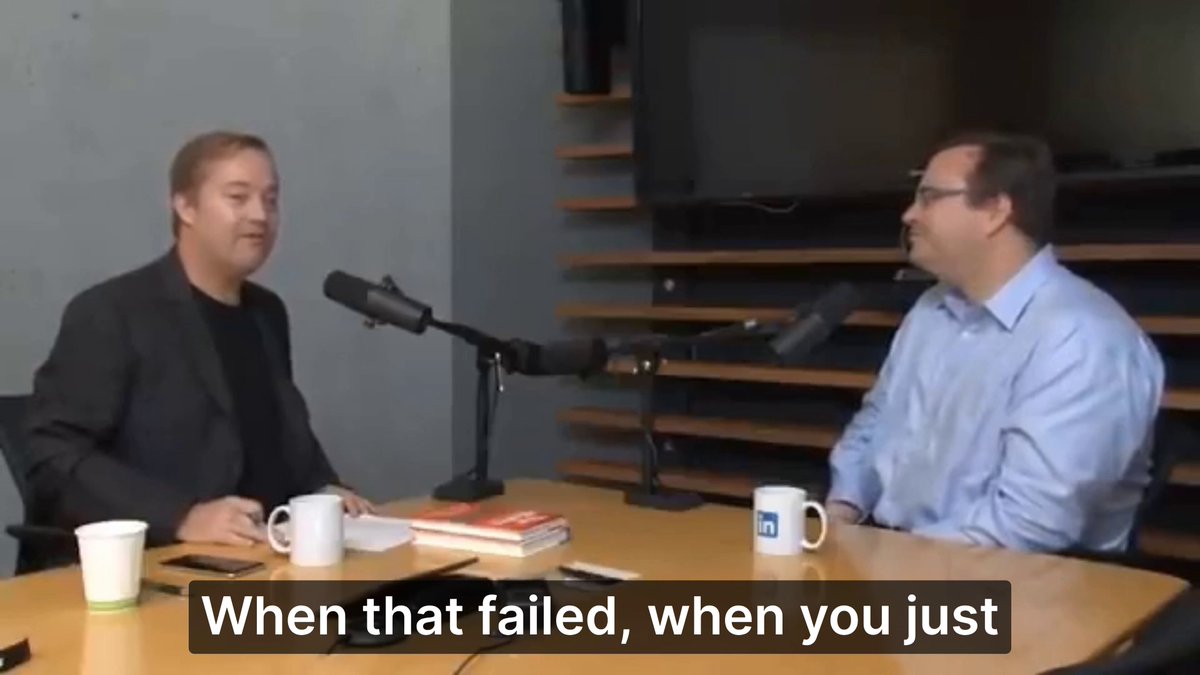 LinkedIn founder Reid Hoffman: “It’ll take somewhere between three and five companies to be successful” Reid Hoffman’s first startup, SocialNet, failed before he went on to help build PayPal and found LinkedIn. In the clip below, he explains what he told his dad before starting SocialNet: “It’ll take somewhere between three and five companies to be successful. If you look at the statistics of it, the huge majority of these companies fail. Going into it, you may say ‘I bat better than average’, but even if you do, you cannot bat 800 or 1,000.” He continues: “I think [this framing] is really critical to do because when you’re playing that game, you’re thinking about ‘I’m playing really hard. I’m all in. I really want to win this. But I’m also thinking what the next game looks like.’” What’s your relationship with investors? What’s your relationship with your cofounders? What’s your relationship with the team that you hire? What’s your relationship with partners and customers? What are you learning? Taking a long-term view, maintaining your reputation and relationships, and constantly learning will set you up well for your next at bat. You should also realize that it’s not necessarily a reflection on you or the end of the world if you do fail—even the best entrepreneurs will fail sometimes. Reid is a good example. Video source: This Week in Startups @jason (2014)
