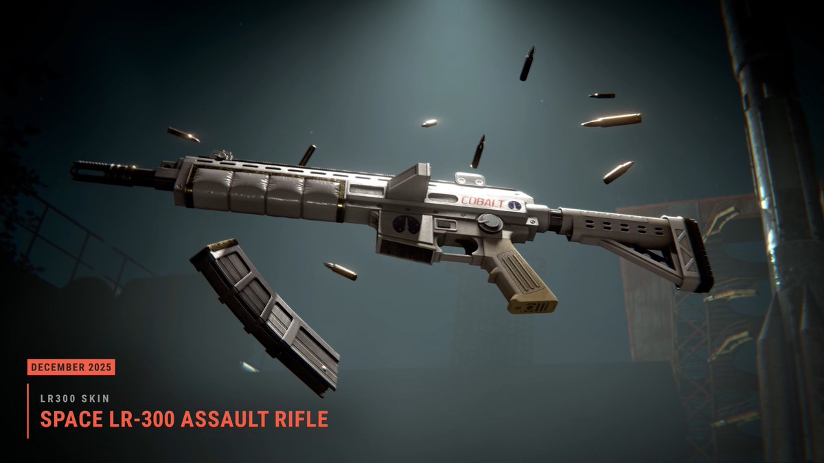 Introducing the Space LR-300 Assault Rifle skin. A non-standard-issue high-powered light assault rifle for only the most elite of practitioners. 🧑‍🚀🔫🛰️ Get yours here: