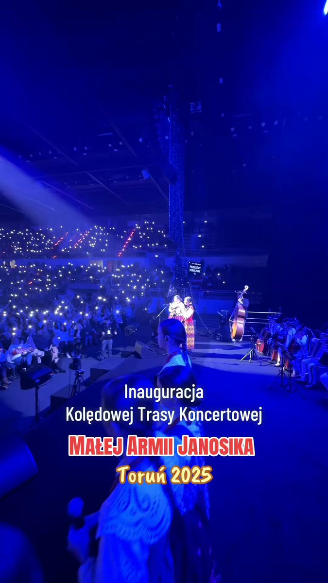 🎄🎻 Wczoraj w Toruniu, przed ponad sześciotysięczną publicznością, zainaugurowaliśmy kolędową trasę koncertową Małej Armii Janosika ⭐️🎄Do zobaczenia na kolejnych koncertach! ❤️