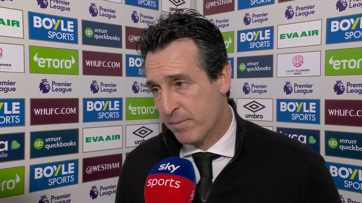 "We are feeling ambitious!" 💪 Unai Emery on Aston Villa's ambitions after a win against West Ham kept them within three points of the top of the Premier League table.