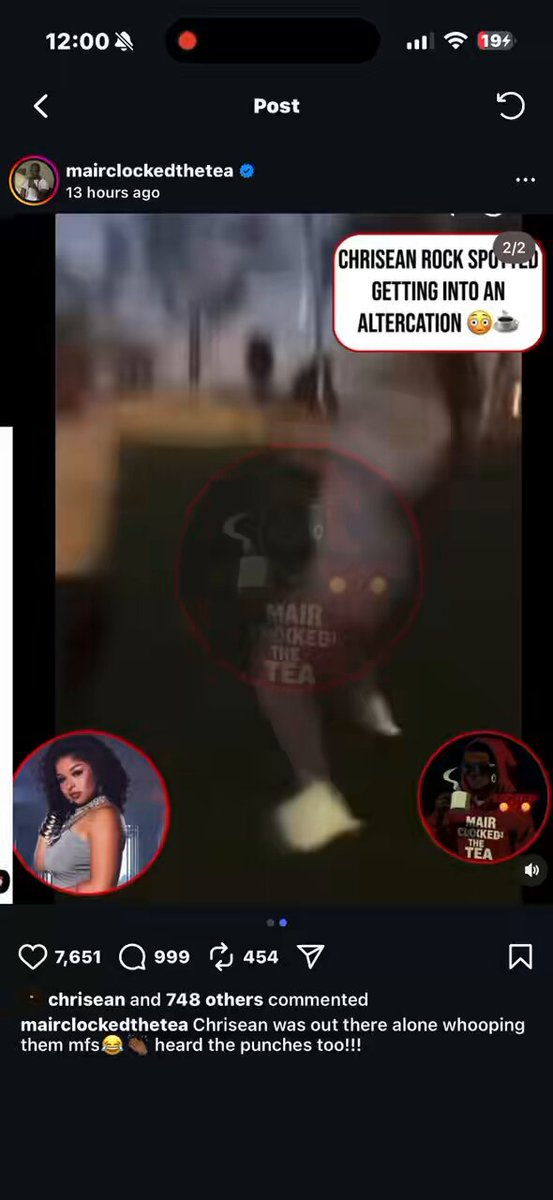 Like STOP PLAYING W/ Chrisean she ate that slap cus she know what she can do this shit slowed down she ate them hoes up !!!!!!