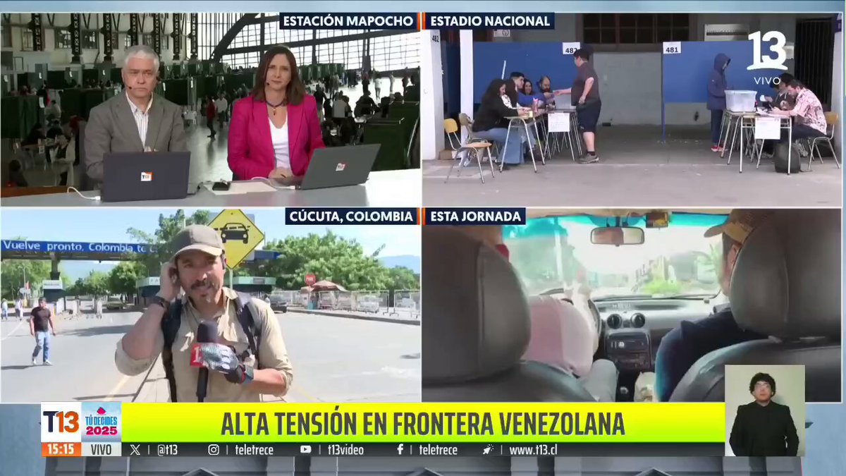 🚨¡ÚLTIMA HORA VENEZUELA!🚨🇻🇪 URGENTE— ¡LO ÚLTIMO! 🇻🇪 🇨🇴 Canal T13 de chile 🇨🇱 reporta alta tensión en la Frontera de Cucuta Colombia - Venezuela tras el paro armado del grupo Narcoterrorista del ELN contra Trump.