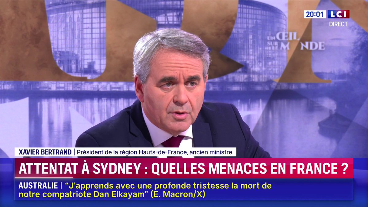 "Les deux extrêmes sont dans une logique où à défaut d'avoir des idées, des propositions, ils recherchent en permanence des boucs émissaires", Xavier Bertrand ▶️ ✦ Margot Haddad ✦