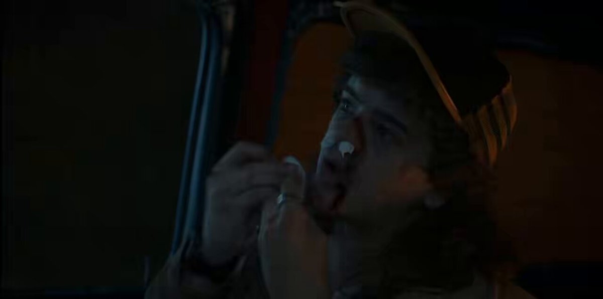 jonathan in the back trying very hard to ignore them is so funny. when your friend (dustin) brings you to his house and then his mom (steve) comes out and starts yelling at him and you just have to pretend like you're not there.