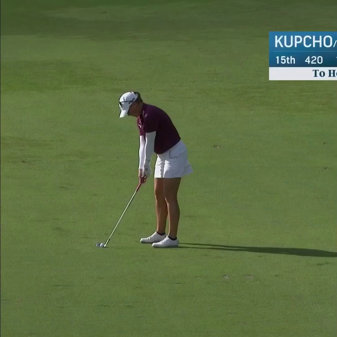 Jennifer Kupcho/Chris Gotterup take the outright lead with a birdie on 15. 🔥