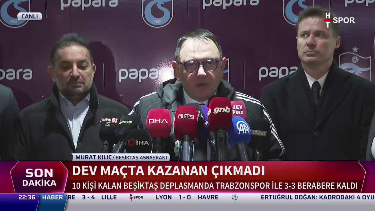 Beşiktaş Asbaşkanı Murat Kılıç: Beşiktaş'a yapılan haksızlıklara artık dur demenin zamanı geldi!
