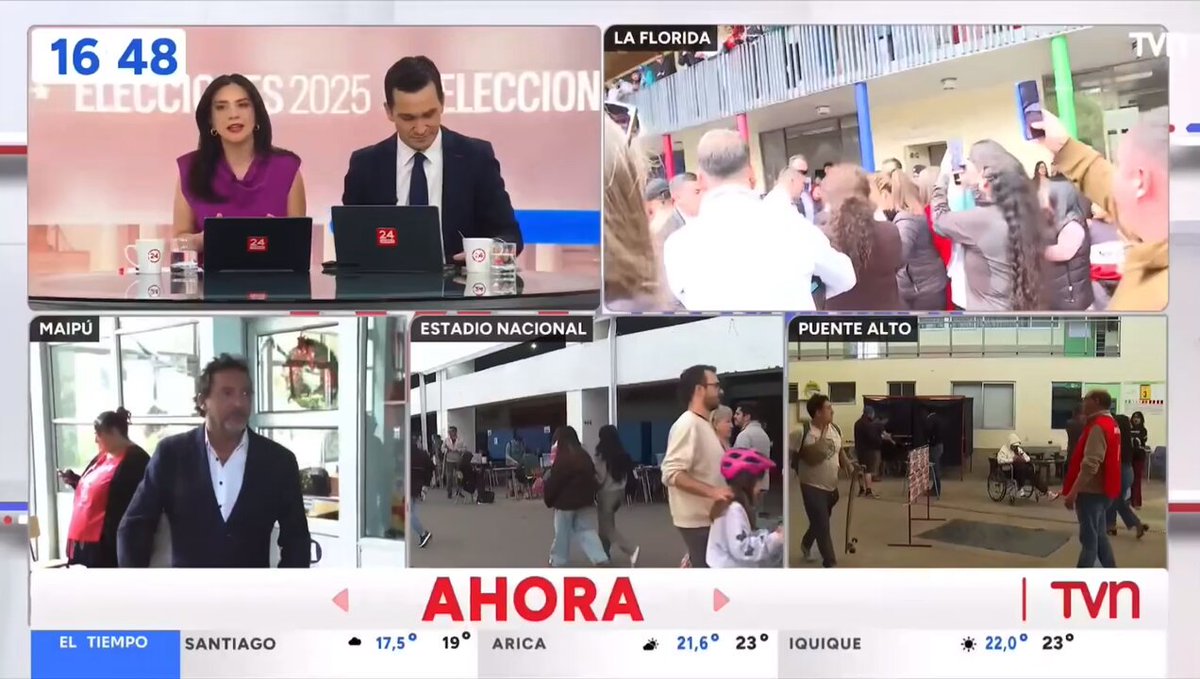 No le cuenten a la derecha de la ovación a Boric, capaz que presenten una acusación constitucional por causar tumulto en un local de votación. #Eleccioneschile2025 #Elecciones2025 #Presidenciales2025