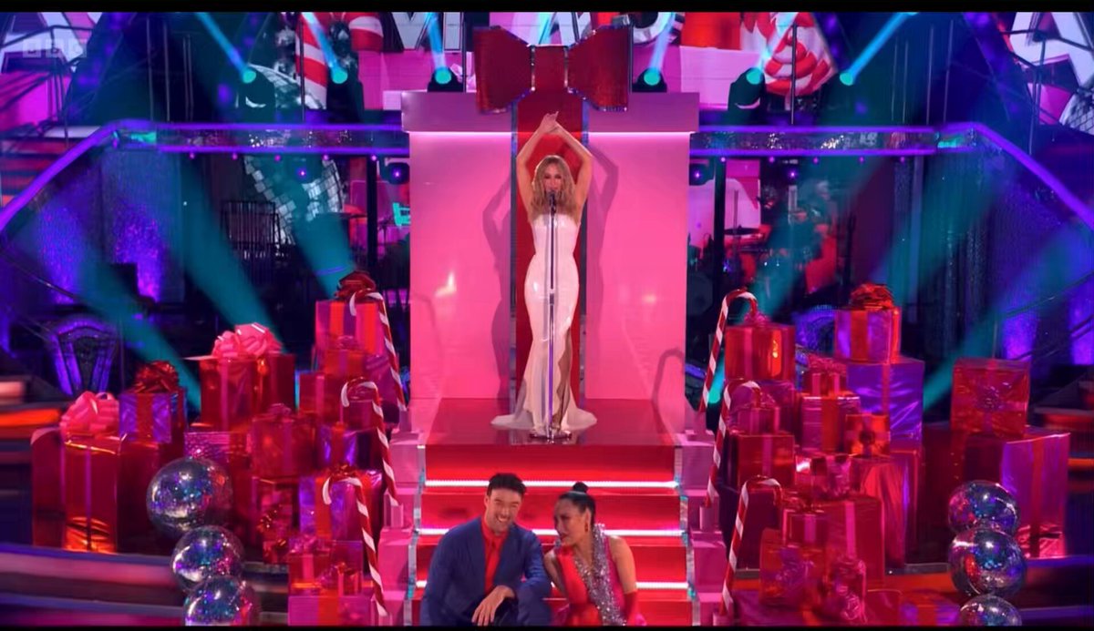 Kylie Minogue performing 'XMAS' on Strictly Come Dancing (14 Dec 2025).
