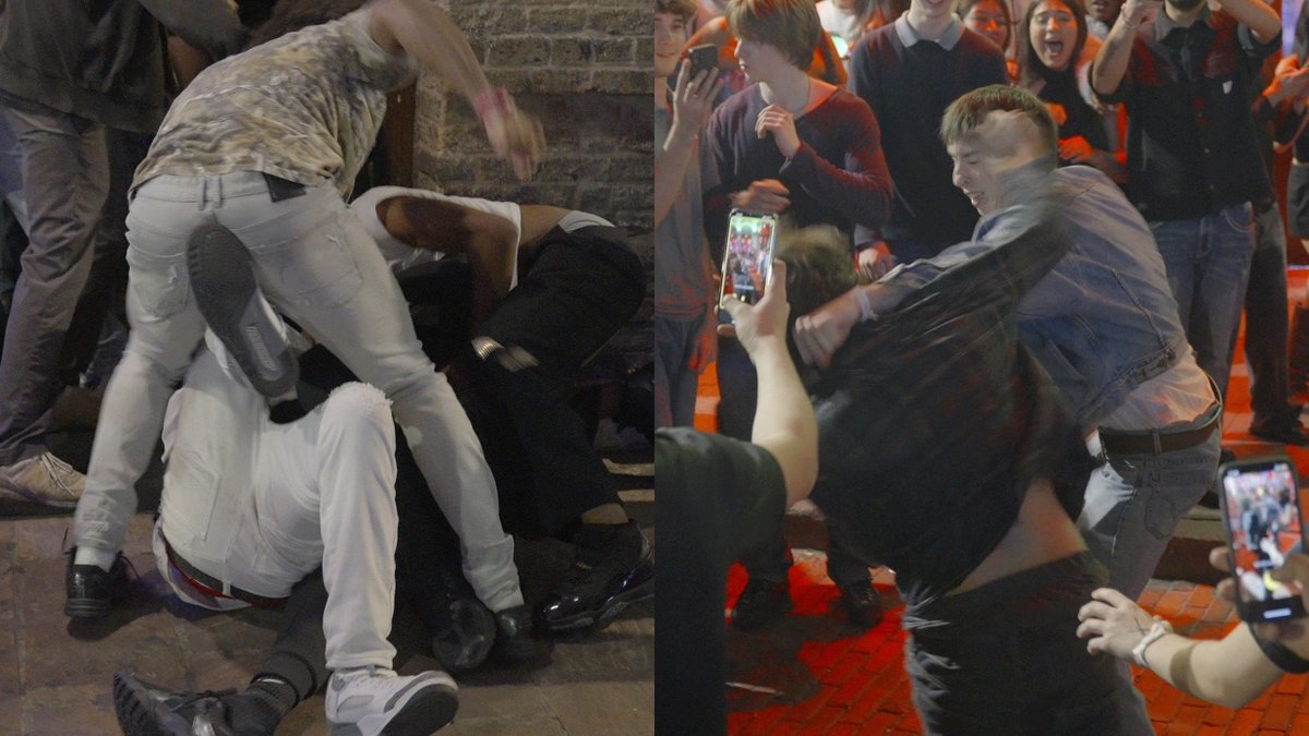 Wild: Fights break out on 6th Street ATX 12-13-2025 #fight December 2025