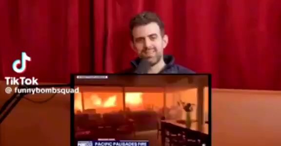 Looking at the raging inferno, the one man said... ''this is what gays see when they die".
