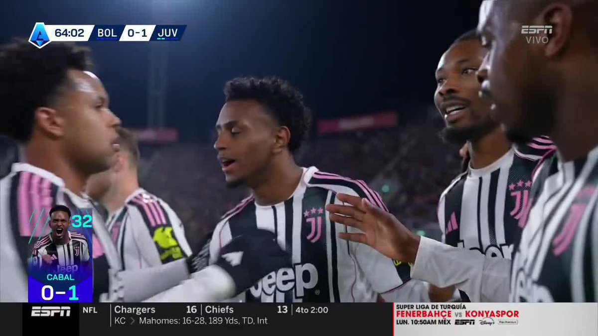 🔥🇨🇴 GOL de Juan David Cabal para el 1-0 de Juventus 🇮🇹 sobre Bolonia.