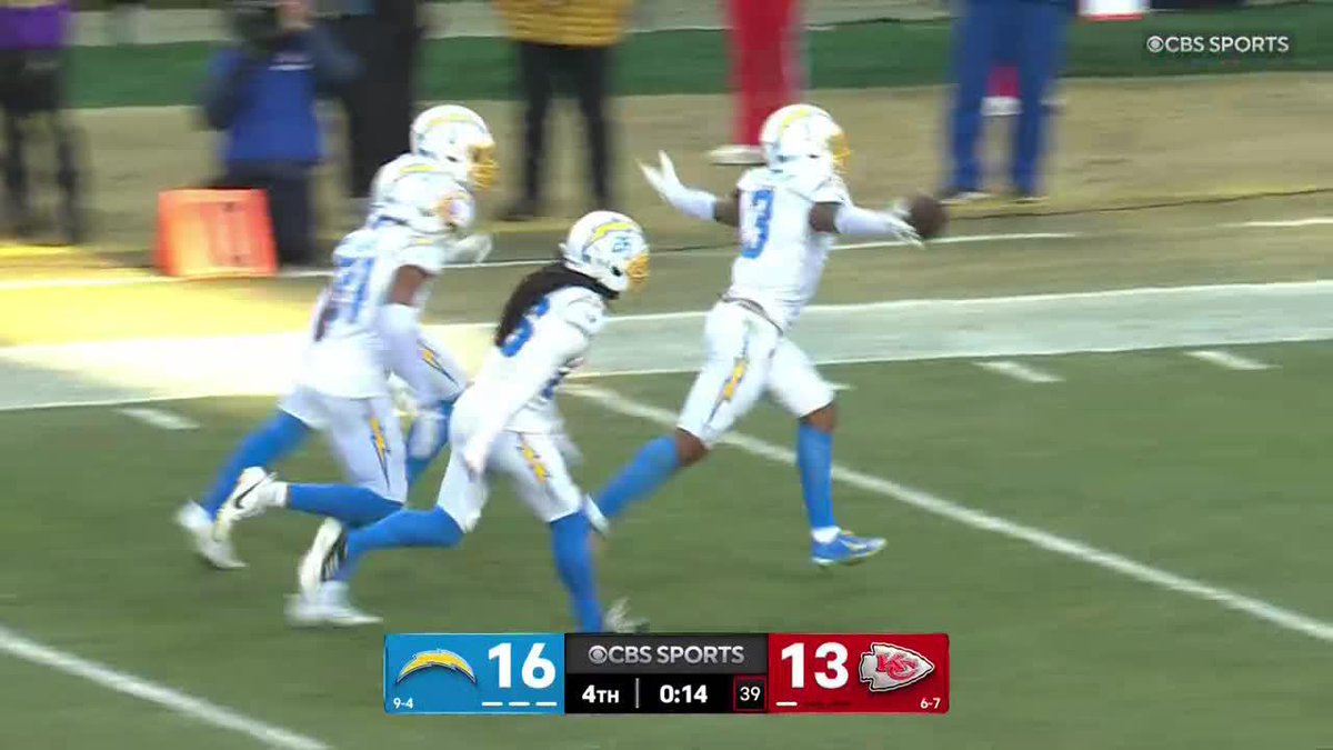 DERWIN JAMES KNOCKS THE CHIEFS OUT OF PLAYOFF CONTENTION