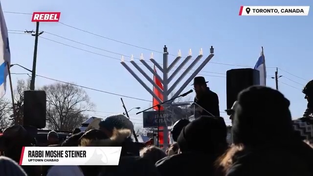 TORONTO: "Rabbi Schlanger is now dead, but his message of truth will echo throughout the ages. If the leaders of Australia choose to turn around and embrace that truth, they will be blessed. If they don't, it will be the undoing of their own civilization. The leaders of this country of Canada face a similar choice." Rabbi Moshe Steiner of Uptown Chabad reads the letter of the slain Rabbi Eli Schlanger from the tragic Australian terror attack on the Jewish community at their Hanukkah celebration on Bondi beach.