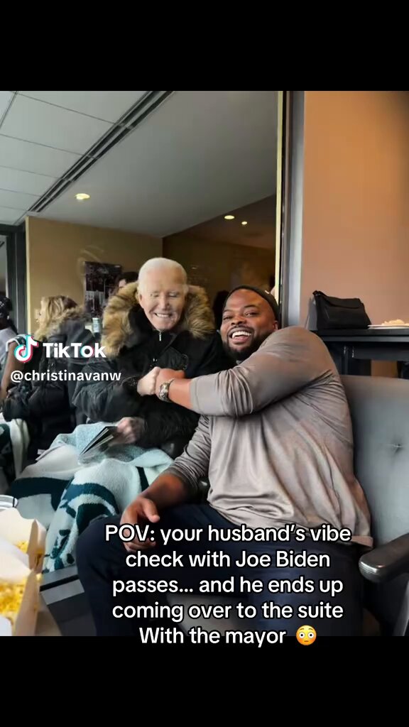 While the haters bitch and moan, President Biden has the time of his life cheering on his favorite team with fellow Eagles fans! 🦅