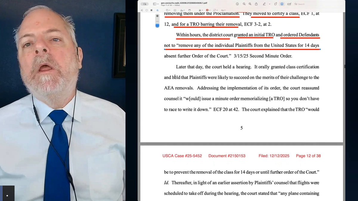 Feckless federal Judge Count Boasberg ORDERED the Trump administration lawyers to TAKE NO NOTES of his ORAL IN-COURT instructions, assuring them he would finalize it all in writing. Count Boasberg's FINAL WRITTEN ORDER said ABSOLUTELY NOTHING about turning terrorist flights around in international airspace, so Trump followed the WRITTEN ORDER to the LETTER, but reasonably enough continued to fly the terrorists already in flight to the tropical prison resort of CECOT. NOW Count Boasberg is asserting CRIMINAL CONTEMPT charges against the Trump administration for failing to follow the ORAL ORDERS that were NOT INCLUDED in the FINAL WRITTEN ORDER and on which he had FORBIDDEN the Trump lawyers to take notes.