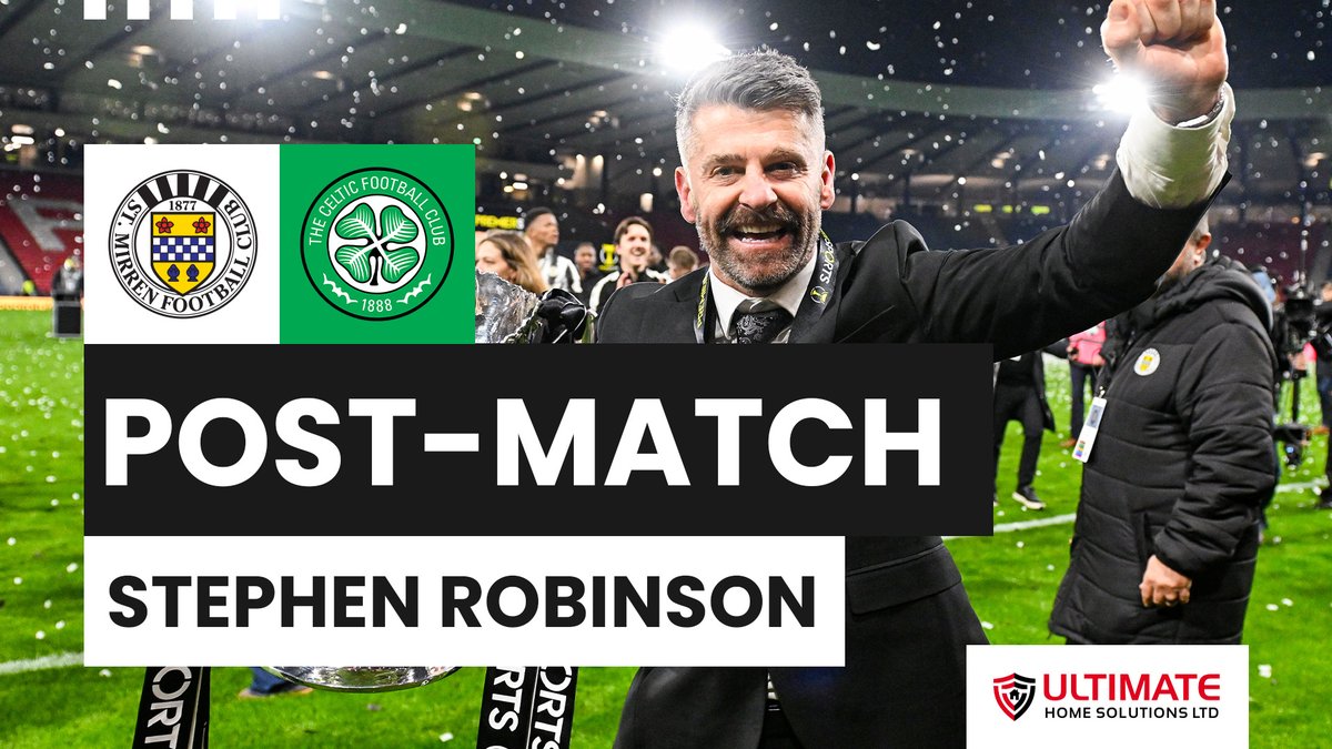 "It hasn't sunk in yet." Manager Stephen Robinson gives his thoughts after Saints won the Premier Sports Cup.