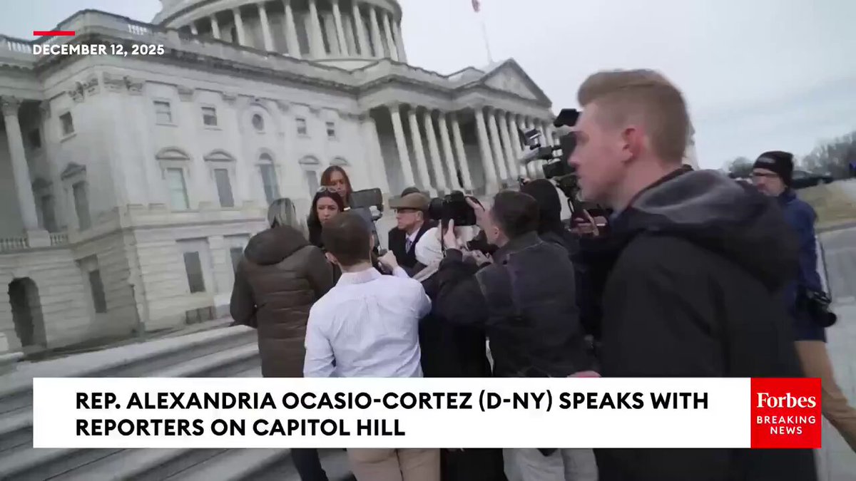 🚨🇺🇸 AOC TORCHES GOP OVER ABORTION RESTRICTIONS: “NO, I’M NOT GOING TO LET THEM KILL WOMEN FOR A VICTORY LAP” When asked if she'd support an extension deal that includes abortion limits, AOC went nuclear. House Republicans are reportedly trying to wedge abortion restrictions into unrelated extension legislation, standard D.C. horse-trading. Except this time, it’s wrapped around reproductive healthcare. AOC isn’t just rejecting the deal, she’s calling it what many won’t: deadly, cynical, and politically manufactured cruelty. The GOP wants to barter women’s bodily autonomy in exchange for passing routine policy. She’s saying: absolutely not. “I don't understand why we can’t just have a clean extension of what we had in place earlier this year. That is the easiest, most accessible, no-nonsense thing for us to do as the year is coming to an end. They can fight about it later, but in the meantime we can prevent a lot of people's suffering while Republicans figure out what their healthcare plan is. [However], an extension with abortion restrictions kills women. So no, I’m not going to allow this Republican majority to kill women in this country so they can do a victory lap. I will not accept women being a political cost for them to be able to extend these things. Reproductive care is healthcare… period.” Source: Acyn, Forbes Breaking News, Alexandria Ocasio-Cortez