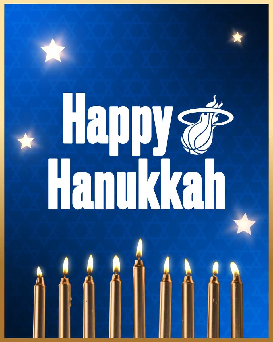 Happy Hanukkah, HEAT Nation 🕎