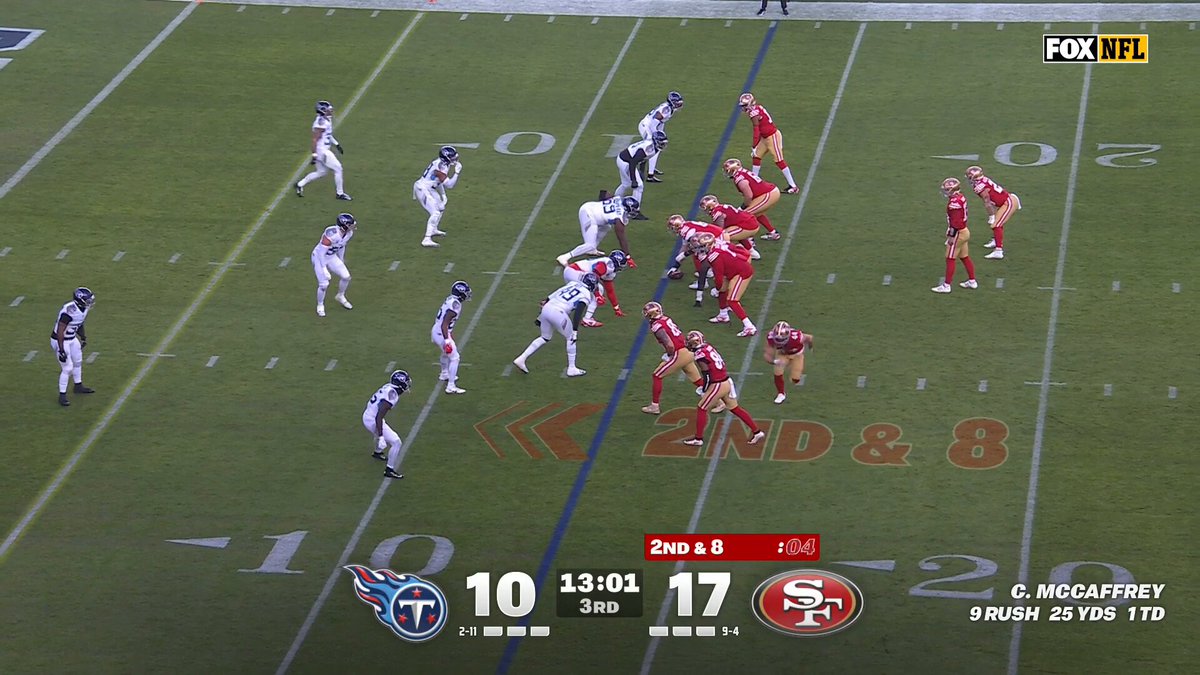 Purdy to Jennings for their 2nd TD connection of the day! TENvsSF on FOX/FOX One