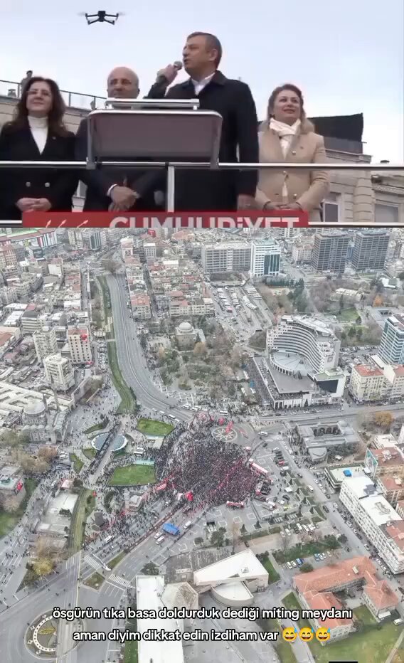 ADAMDA UTANMA YOK… BAKIN MITING MEYDANI’NDA NASIL PALAVRA ATIYOR… CHP’LILER BU ÖZGÜR ÖZEL RESMEN SIZI IŞLETIYOR… BIR FOTOĞRAFA BAKIN BIR DE LAFLARA… KAYSERI MITINGI FIYASKOSU GÖRÜNTÜYLE ISPATLI…