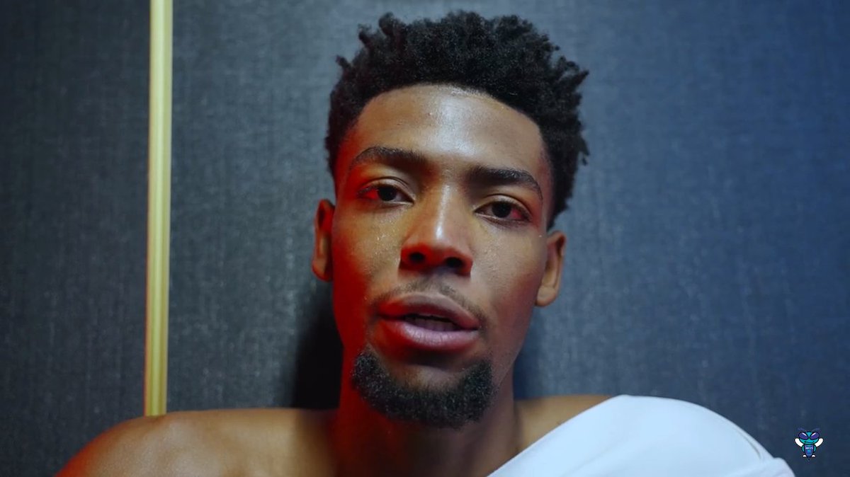 🎙️ Brandon Miller on being a two-way player: "Definitely, I've just been preaching to everybody about being a two-way player—from LaMelo (Ball) to me to the rookies. Just keep that competitive spirit in our minds; it's going to be a long year for us."