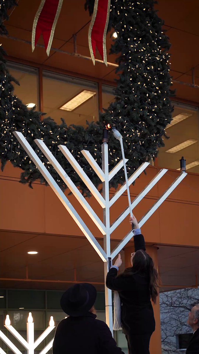 On an immensely painful day for Jewish people, the community came together here in Ottawa to mark the beginning of Hanukkah. To the Jewish people across Canada and around the world gathering with your loved ones during this holiday, may you take comfort in your community and faith. Even in times of darkness, light will prevail. Happy Hanukkah. Chag Sameach.