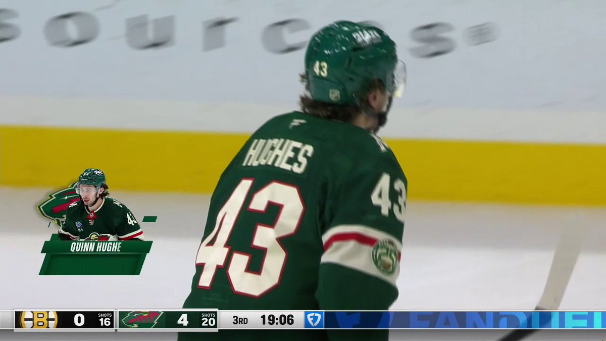 QUINN comes up HUGHES with his first Minnesota Wild goal! 😉