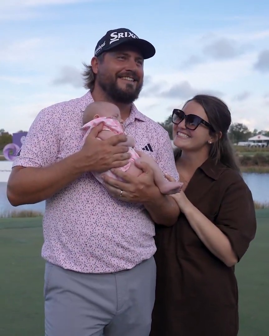 first win as a dad 🥹 @AndrewNovakGolf | @GTInvitational