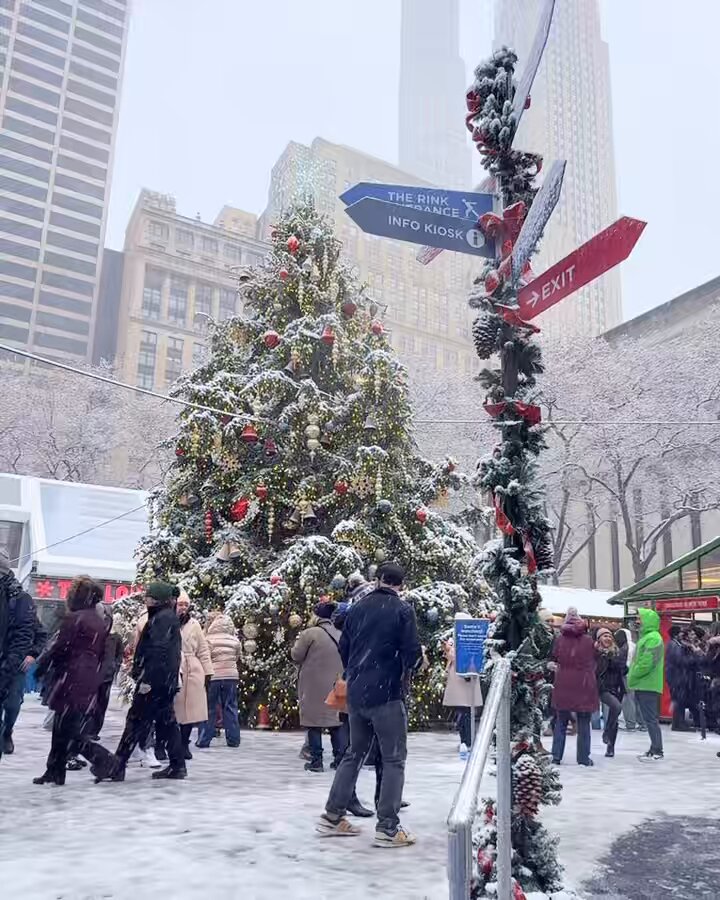 Bryant Park Winter Village December magic moments
