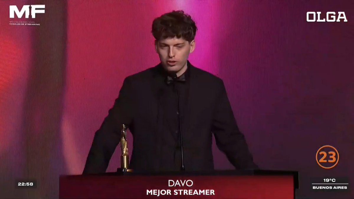 "Davo": Porque ganó el premio a Mejor Streamer en los #MartinFierroStreaming