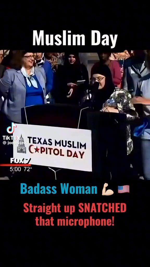 This woman is awesome! “Islam will never dominate the United States and by the grace of God, it will not dominate Texas!” If everyone was as bold as her the country wouldn’t be in the mess it’s in right now. No apologies!