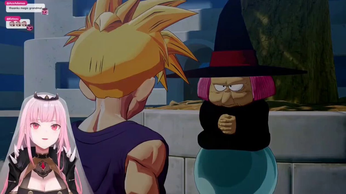 Gohan decided to hit puberty right in the middle of Calli's stream. #Calliolive