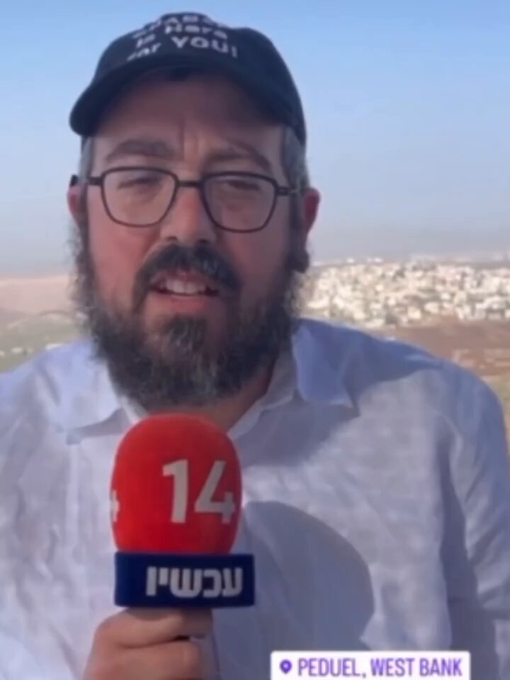 Photos and video showing Rabbi Eli Schlanger, who was recently killed in Australia, raising funds for the Israeli army and justifying settlement in the West Bank as “land for the Jewish people.”