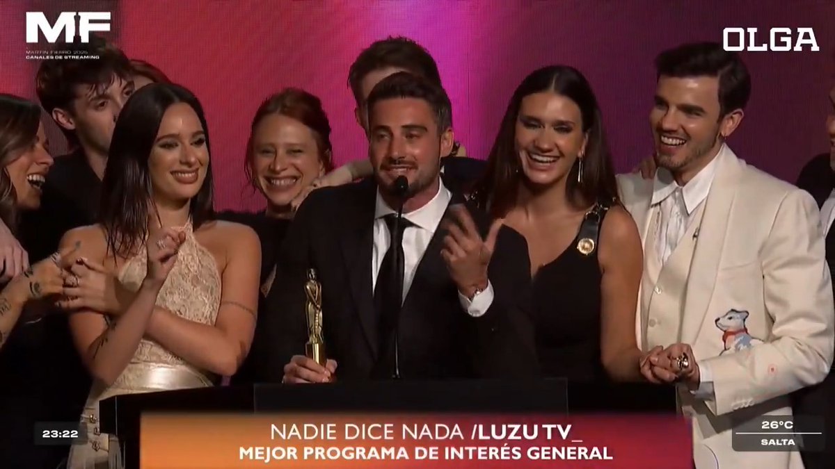 "Occhiato": Porque ‘Nadie Dice Nada’ ganó el premio a Mejor Programa de Interés General en los #MartinFierroStreaming y Nicolás Occhiato anunció la presencia de Lionel Messi para 2026