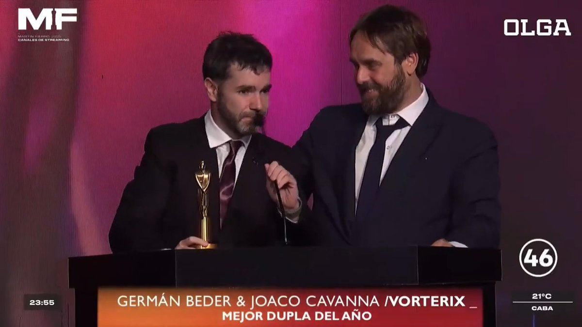 "Beder": Porque Germán Beder y Joaquín Cavanna ganaron el premio a Dupla del Año en los #MartinFierroStreaming