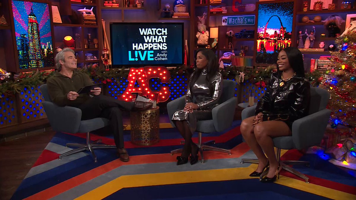 Andy gives Michael Whitmore a stern talking to #Married2Med #WWHL