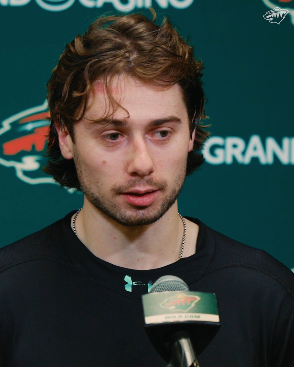"I want to prove him right" 🗣️ Quinn Hughes on Bill Guerin being a reason he wanted to come here #mnwild