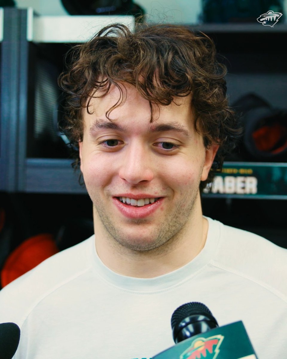 "It was a lot of fun to play with him" 🗣️ Brock Faber on game 1 with Quinn Hughes #mnwild