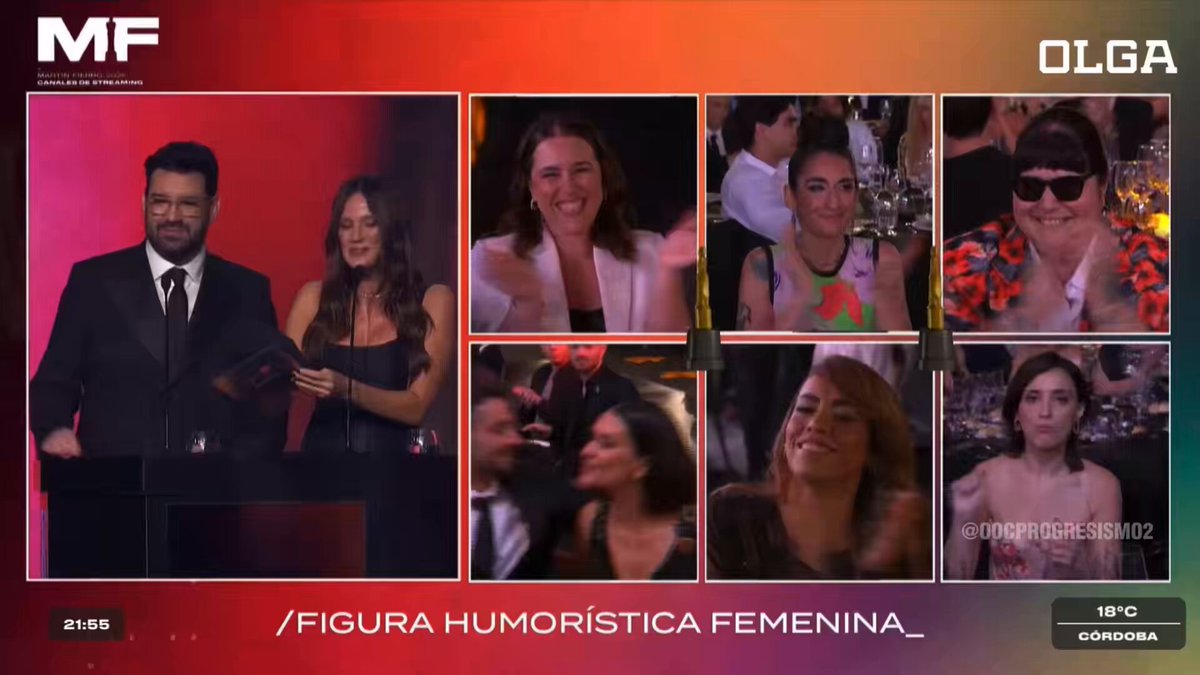 🇦🇷 La reacción de una comediante feminista cuando otra mujer le gana el Martin Fierro: