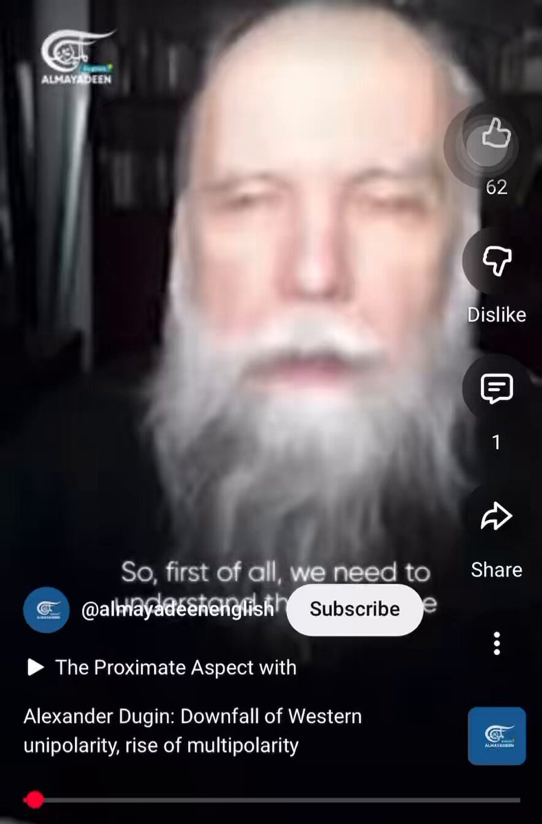 The meteoric rise of the woke right and all of their lunacy is because Russia is pissed at how Trump is handling the Ukraine war. Every single narrative laundered by the Multipolar right comes from Dugin. It’s then amplified by the Muslim Brotherhood but just like in the 1960s, the brainchild for this division is Russia and Dugin. Why did the woke right go off the rails? Dugin tells us in this clip, Trump isn’t playing ball. He’s not leaving Ukraine out to dry and that is a problem for the multipolarity comrades.