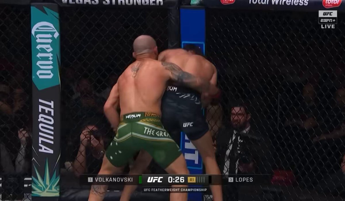 They booked Volk vs Lopes 2 like Volk didn’t just whoop Diego Lopez like this.
