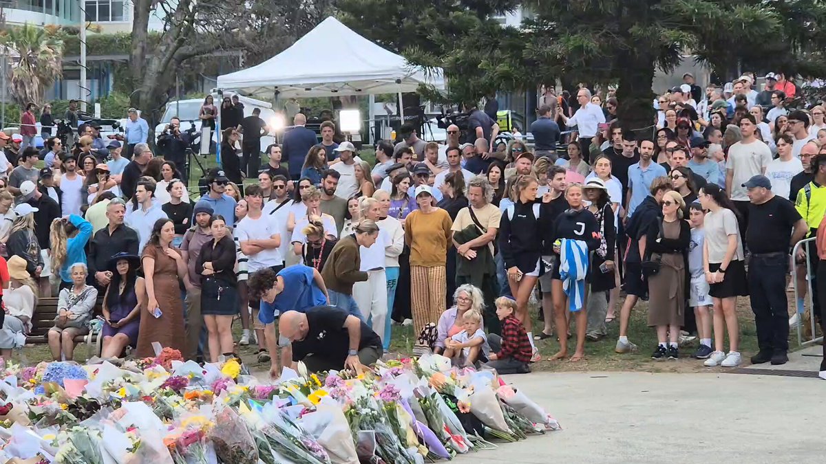 People are breaking down in tears at Bondi as they lay flowers for the victims of the deadliest terrorist attack in Australian history. A targeted assault against the Jewish community that's left at least 16 people dead.