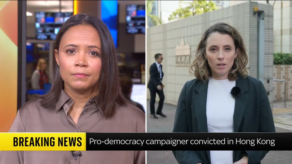 British citizen pro-democracy campaigner Jimmy Lai has been found guilty of national security offences in Hong Kong. Helen-Ann Smith has the latest. ⬇️ 📺 Sky 501, Virgin 602, Freeview 233 and YouTube