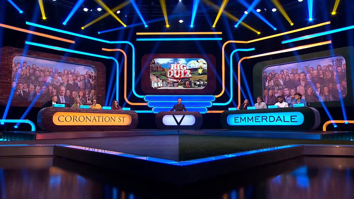 Two soaps. One quiz. Endless bragging rights. Who will claim victory on this year’s Big Quiz - Corrie or Emmerdale? Find out tonight at 9pm on ITV1 &amp; ITVX. And who knows, you might see a sneak preview of Corriedale too 👀 #Corrie #Emmerdale